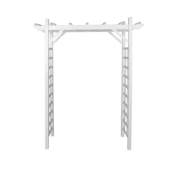 Pearington 84.8 in. x 64 in. PVC Arched Arbor