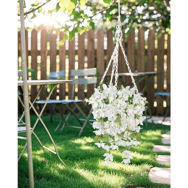 ウォールフラワー 在庫処分✨　セット売り 1.5 in. 29.13 in. White Artificial Bougainvillea Plant UV