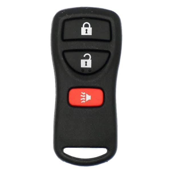 Nissan 3-Button Car Remote Replacement Case - Durable Black Shell, No Electronics, Easy DIY Install