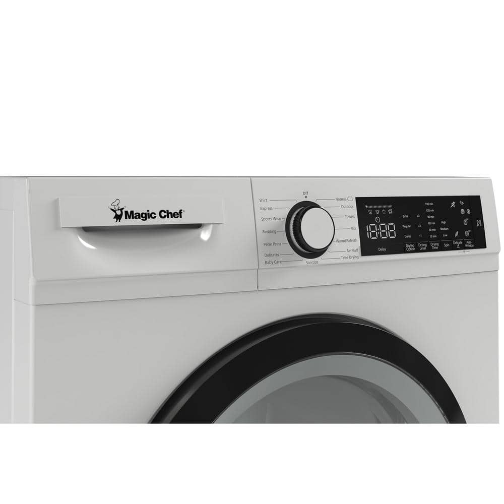 Magic Chef 24-Inch White Stackable Front Load Electric Dryer