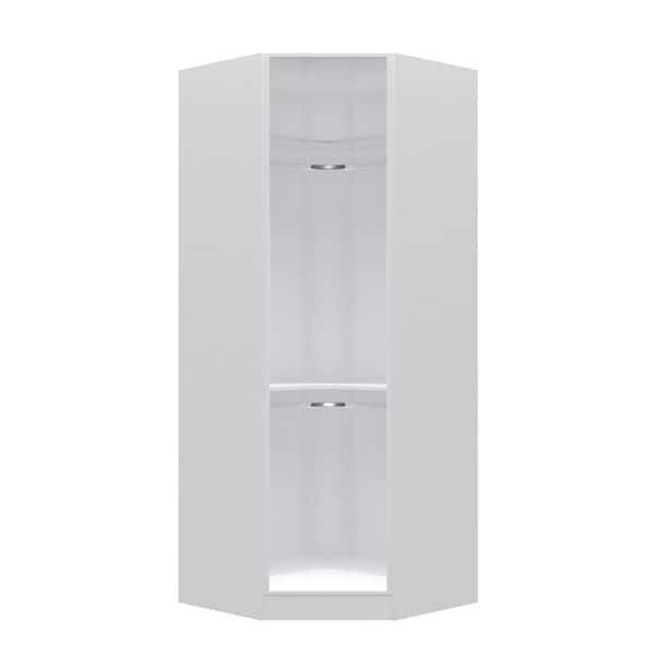Manhattan Comfort Chelsea 36.22 in. W White Corner Closet