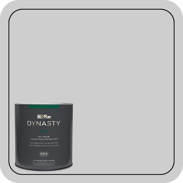 BEHR DYNASTY 1 qt. #770E-2 Silver Screen color Semi-Gloss Exterior Stain-Blocking Paint and Primer