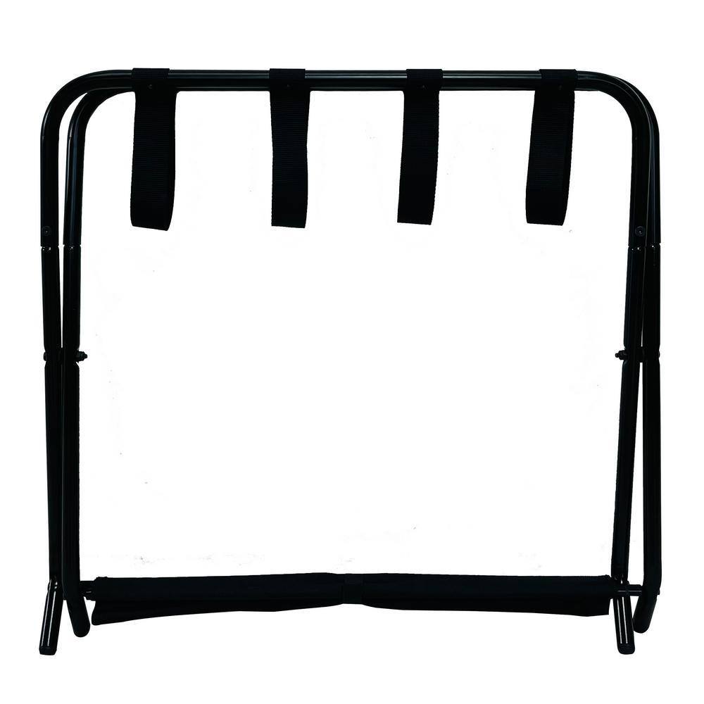For Signature Rack Signature Home SignatureHome Shanon Black Finish Folding Luggage Rack 1 ...