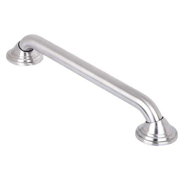 Utopia Alley Decorative Shower Safety Grab Bar, Brushed Nickel, 16"