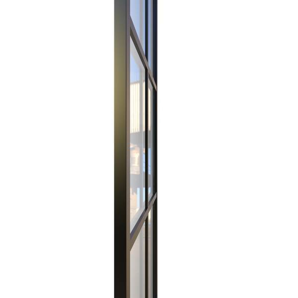 Gridscape GS2 3-Panel Corner Shower Door in Black with Clear Glass –  divided STYLE