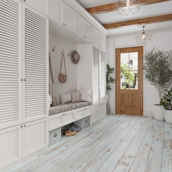 Hickory 5.9 in. x 35.4 in. White Porcelain Matte Wall and Floor Tile (21 Cases/243.6 sq. ft./Pallet)