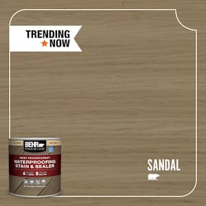 8 oz. #ST-121 Sandal Semi-Transparent Waterproofing Exterior Wood Stain and Sealer Sample