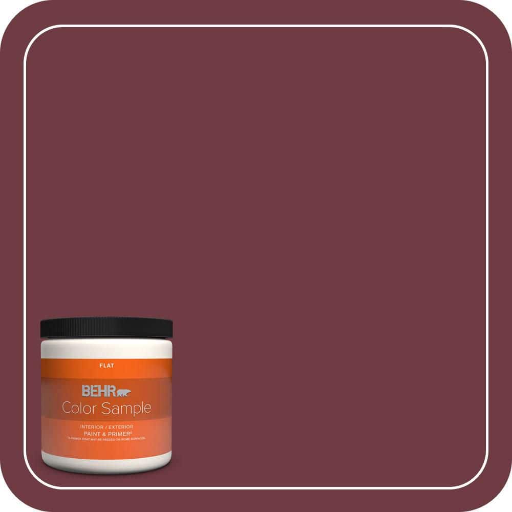 BEHR PREMIUM PLUS 8 oz. #BXC-90 Wild Cranberry Flat Interior