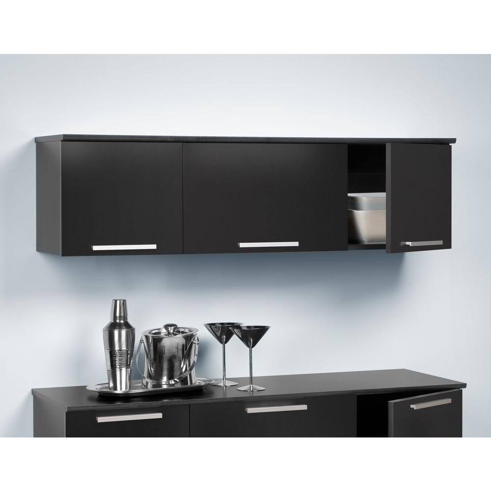 47.25'' W x 13'' H Black Standard Wall Cabinet Ready-to-Assemble