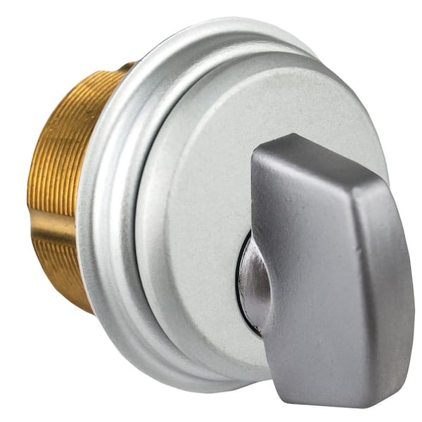 Global Door Controls 1 in. Brass Thumbturn Mortise Lockbody for Adams Rite Type Storefront Door in Aluminum
