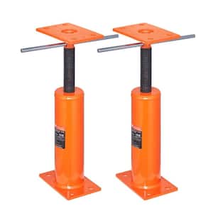 Short Jack Posts Laybus 4 in. x 4 in. 13.2 in. -18.7 in. Height Range Screw Jack Post ...