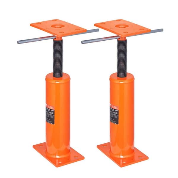 2 Pack Per Unit 9700 lb. 12 in.-16 in. Height Range House Floor Jacks, Adjustable Support Beam Basement Jack Post Pole
