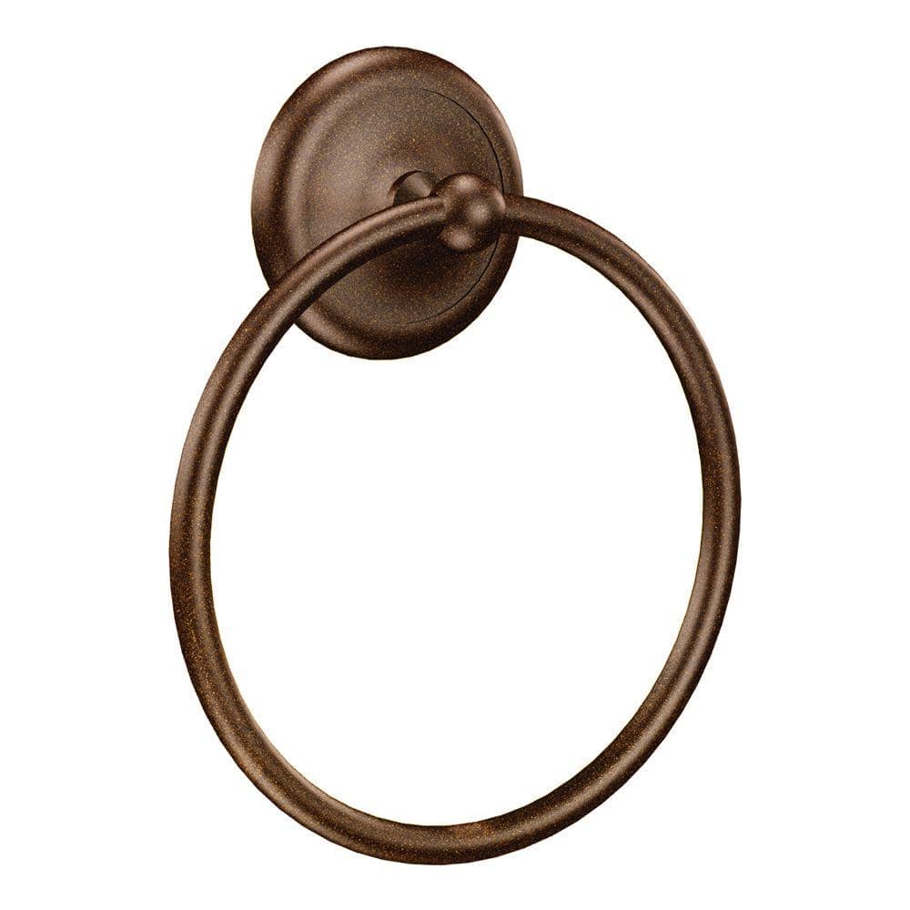 MOEN Yorkshire Towel Ring In Old World Bronze BP5386OWB The Home Depot   Old World Bronze Moen Towel Rings Bp5386owb 64 1000 