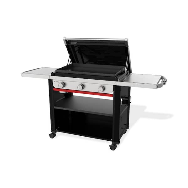 Weber Slate Rust-Resistant Griddle 3-Burner Propane Gas 30 in