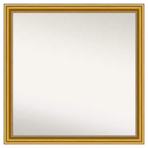 Townhouse Gold 33.75 in. x 33.75 in. Custom Non-Beveled Wood Framed Batthroom Vanity Wall Mirror