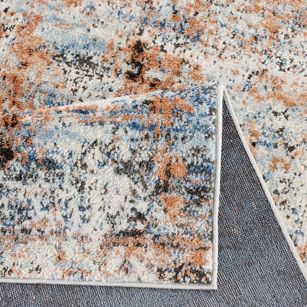 6 ft. 6 in. x 9 ft. Multi-Colored Abstract Area Rugs for Living Room Non Slip Modern Carpet for Bedroom