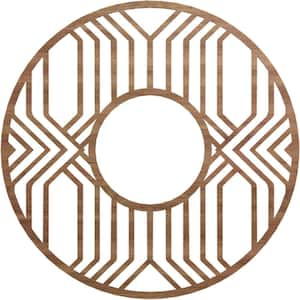 0.25 in. x 36 in. x 36 in. Wood Medallion Moulding