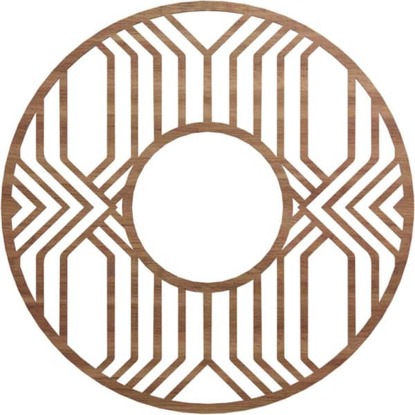 Ekena Millwork 0.25 in. x 36 in. x 36 in. Wood Medallion Moulding