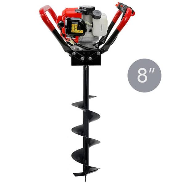 Perceuse Terre 800mm Dual Blade - Foret Tarière 40/60/80/100mm Pour Trou De Poteau, Plantation