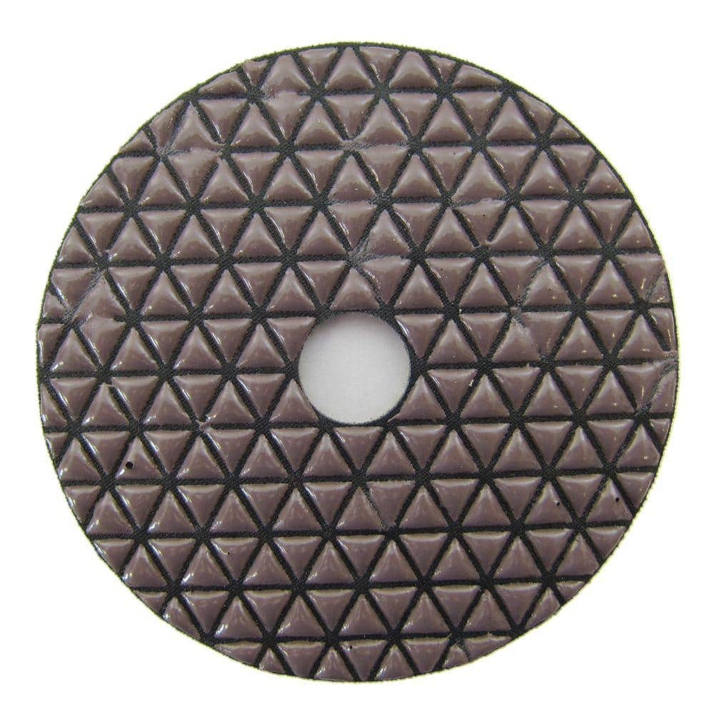 Archer USA 4 in. #50 Grit Dry Diamond Polishing Pad for Stone DPP04-B-50# -  The Home Depot