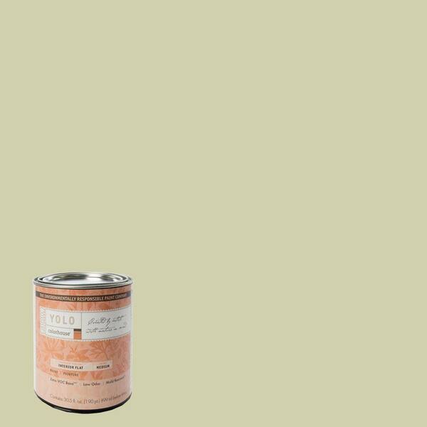 YOLO Colorhouse 1-Qt. Leaf .01 Flat Interior Paint-DISCONTINUED