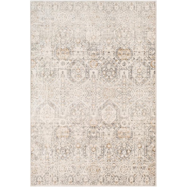 Livabliss Arlene Beige 5 ft. 3 in. x 7 ft. 3 in. Oriental Area Rug