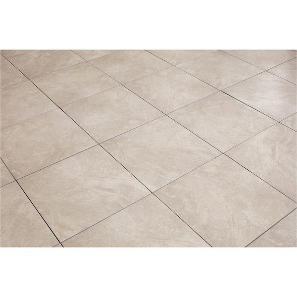 Trafficmaster Portland Stone Gray 18 In, How Much Does Home Depot Charge Per Square Foot To Install Ceramic Tile
