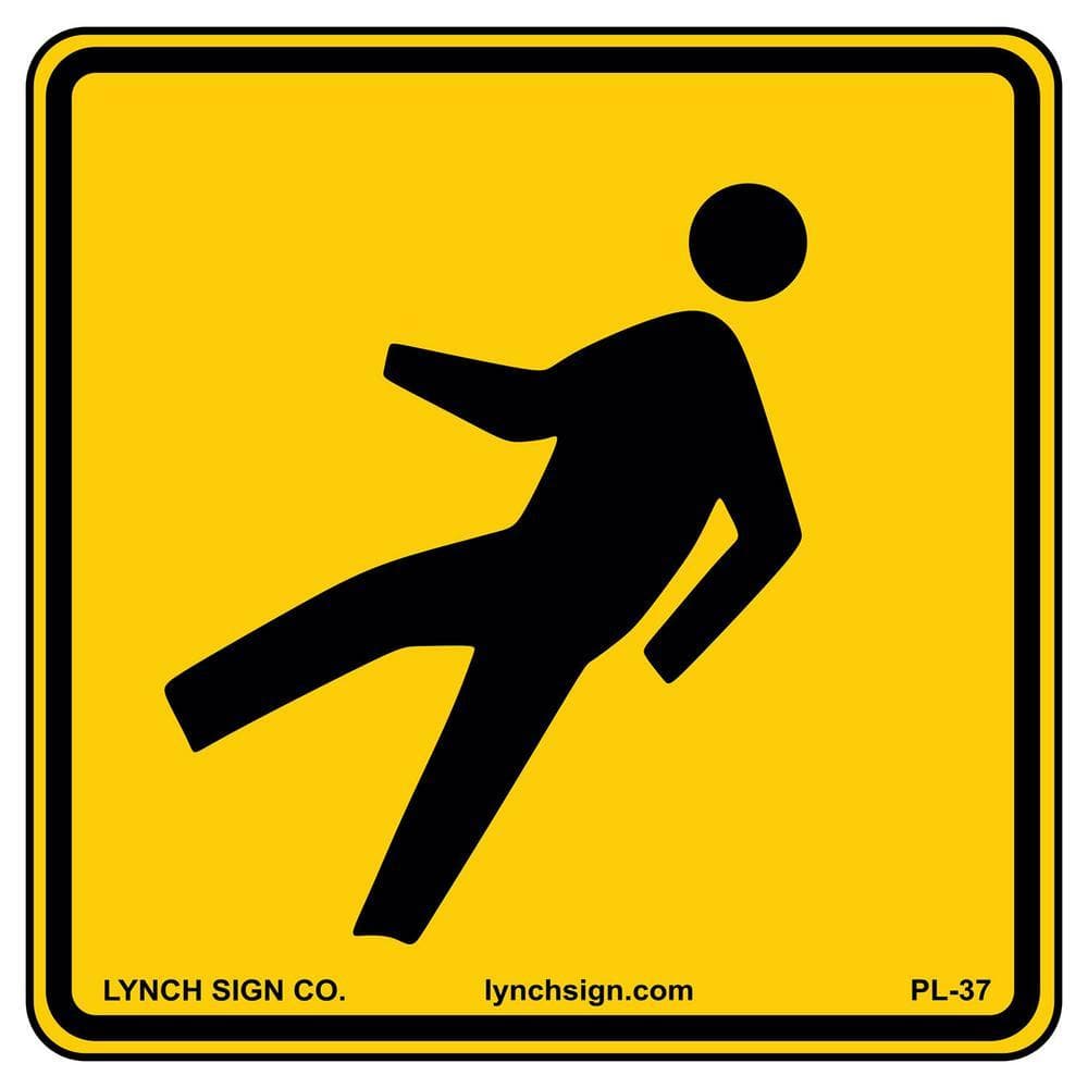Lynch Sign 18 in. x 18 in. Pedestrian Sign Printed on More Durable ...