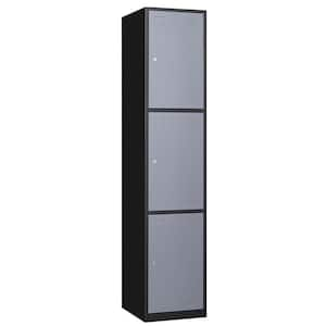 MAITER 3 Door Vertical Stackable Storage Cabinet with Lock,Metal  Lcoker,Organizer for Office, Home, Gym,School,Employee,Kids