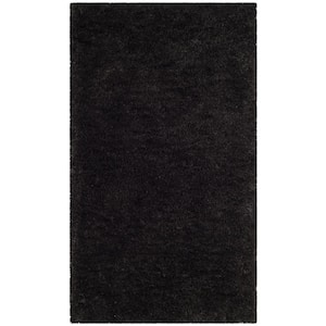 Sheep Shag Charcoal 3 ft. x 4 ft. Solid Area Rug