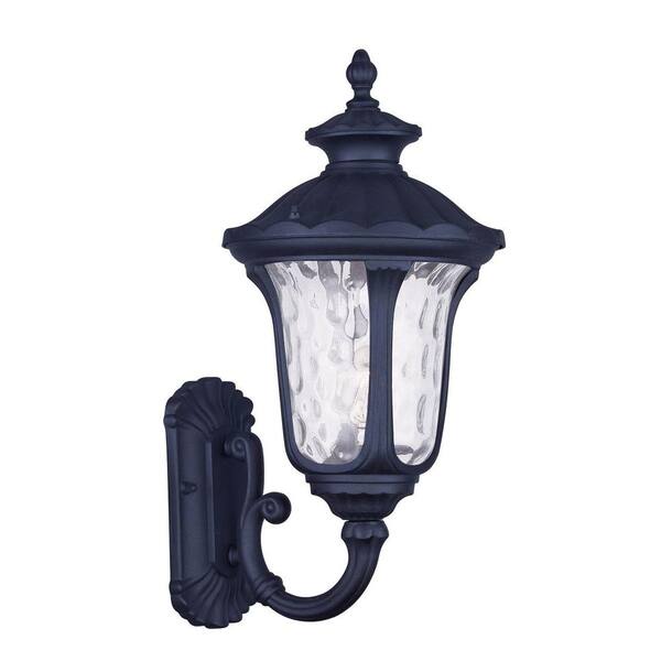 Livex Lighting Providence 1-Light Black Outdoor Wall Lantern Sconce