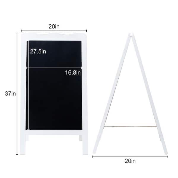 Afoxsos Double Sided Standing Magnetic Chalkboard Sign A-Frame