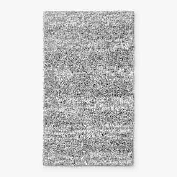 The Company Store Company Cotton Silver 21 in. x 34 in. Reversible Bath Rug