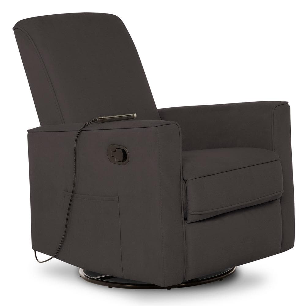 Evolur Raleigh Glider With Back Massager :Recliner: Rocker 610M-CHCL ...