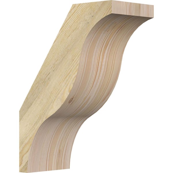 Ekena Millwork 6"W x 12"D x 16"H Funston Rough Sawn Knee Brace, Douglas Fir