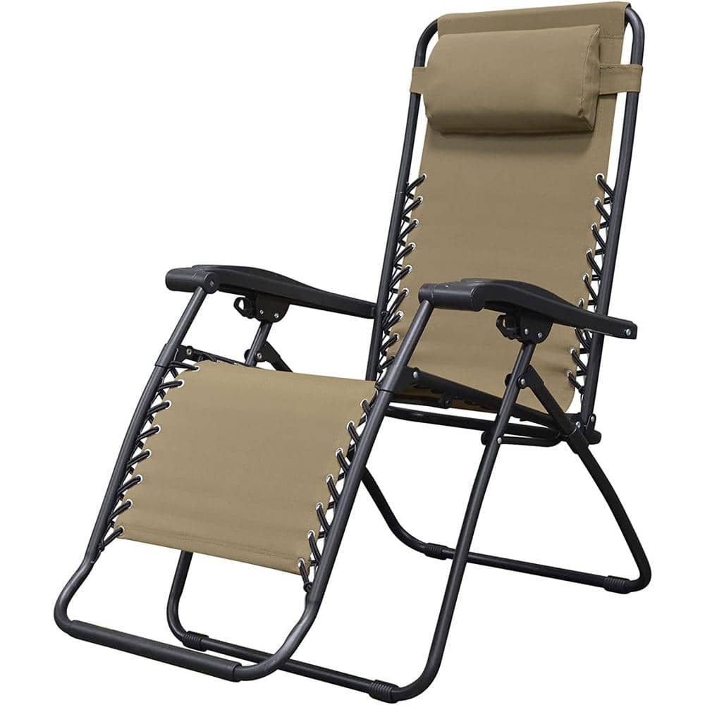 Outdoor Portable Folding Camping Lawn Deck Patio Pool Recliner Lounge, Adju