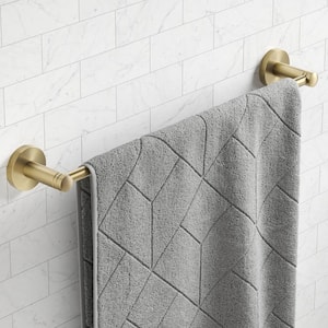 Elie 18-inch Bathroom Towel Bar Rack in Brushed Gold