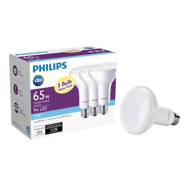 65-Watt Equivalent BR30 Reflector Dimmable LED Flood Daylight (12-Pack)