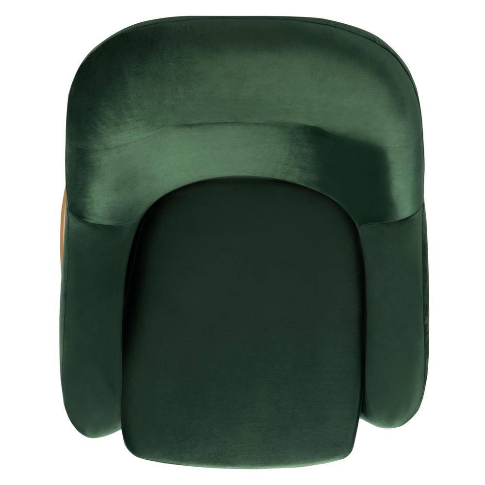 Gray Velvet and Metal Accent Chair, 36"
