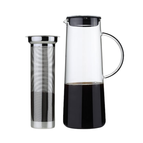 Primula Classic Glass 8-Cup Coffee Press with Black Handle