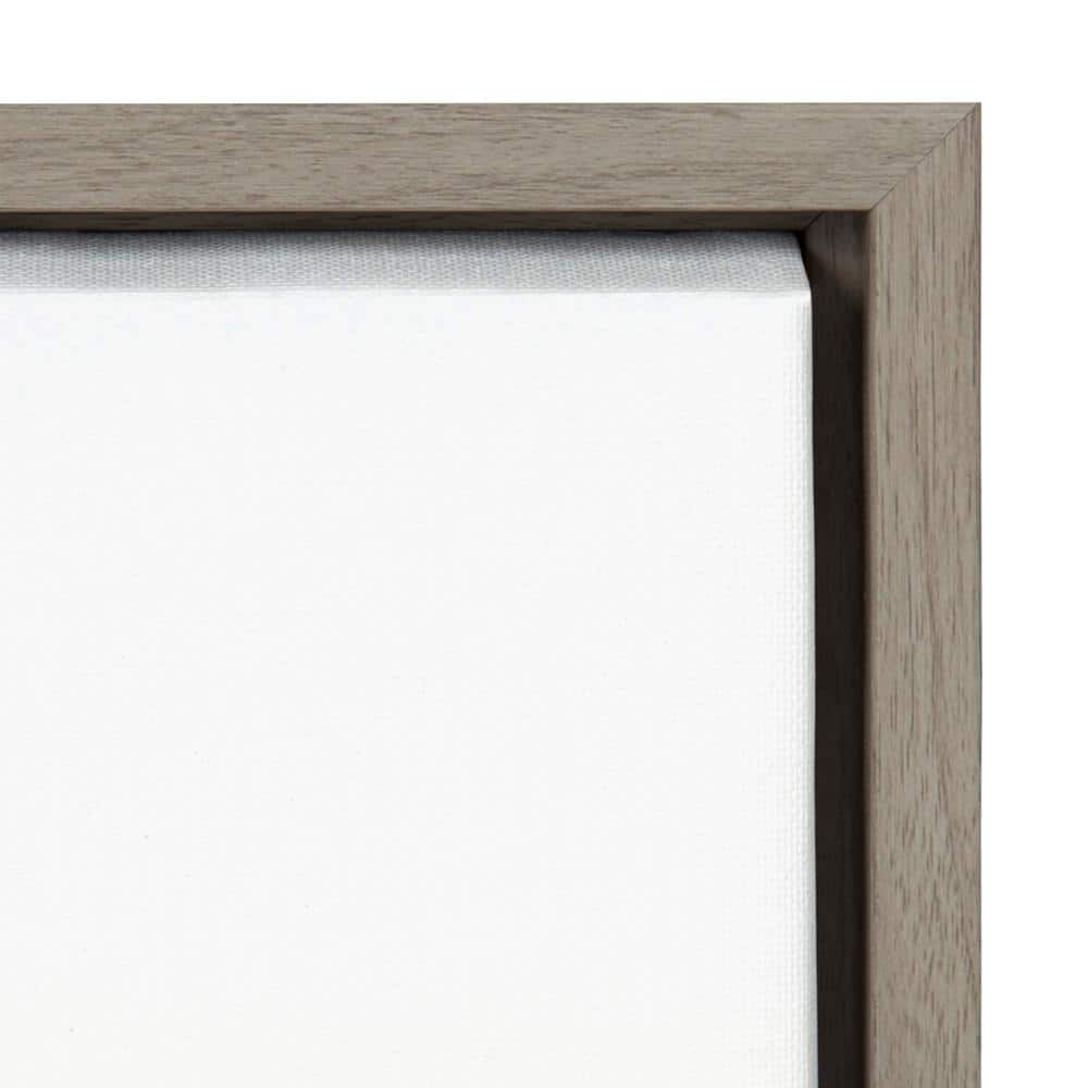 Calm Ocean Vibes Gray Canvas Landscape Print, 23x33