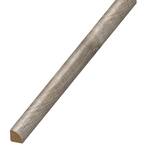 Stony Oak Grey 19 mm Thick x 3/4 in. Wide x 94 in. Length Coordinating Vinyl Quarter Round Molding