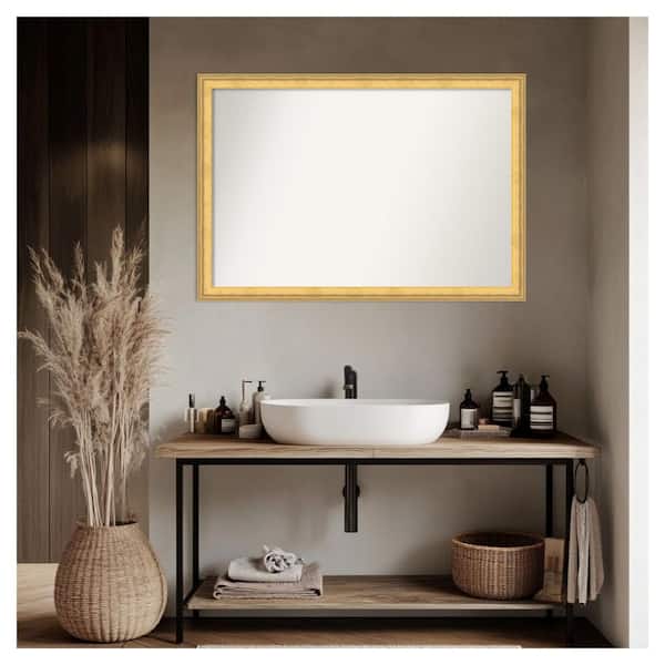 Amanti Art Owen Gold 39 in. x 27 in. Non-Beveled Traditional