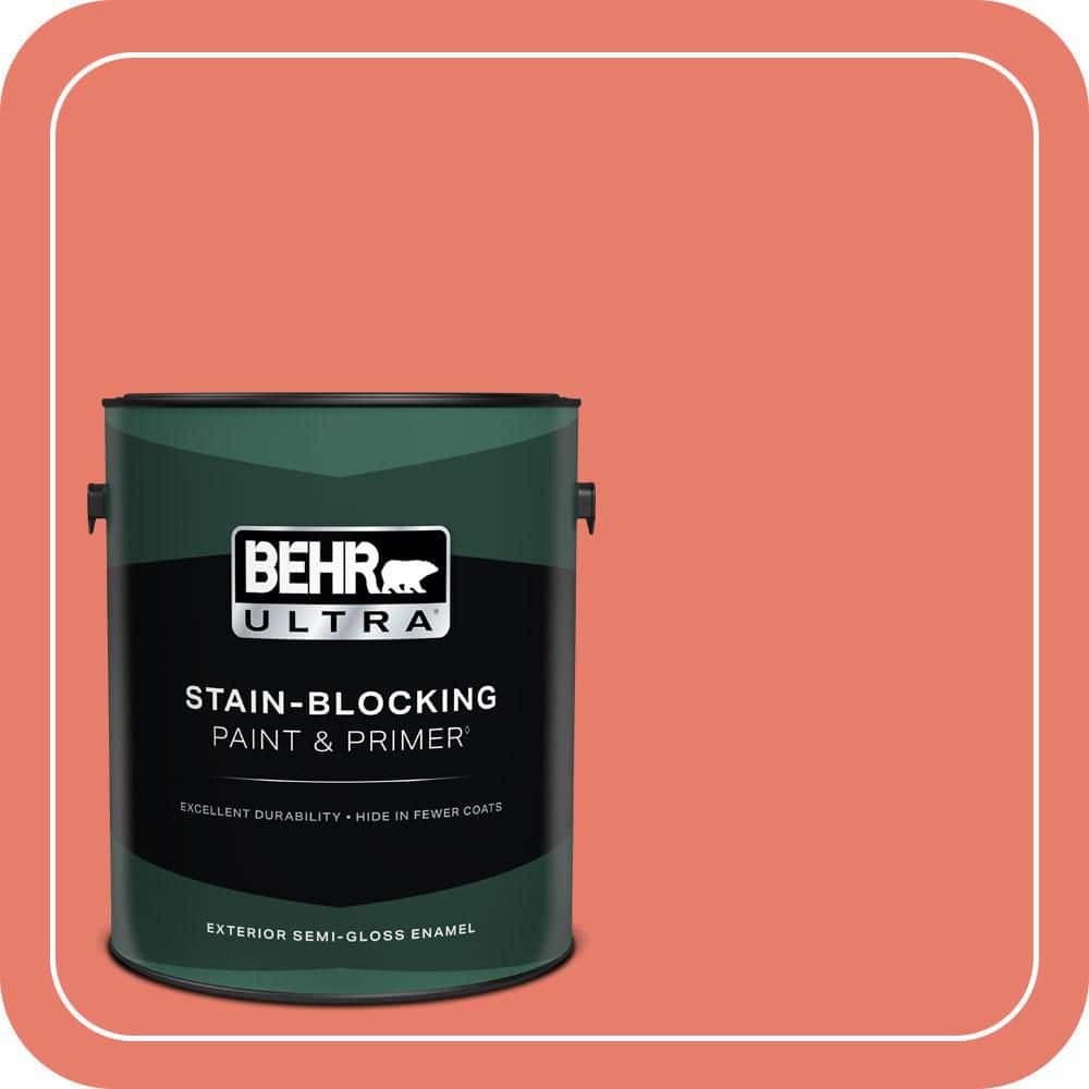 1 gal. Home Decorators Collection #HDC-SM14-12 Cosmic Coral Semi-Gloss Enamel Exterior Paint & Primer product image for price tracking