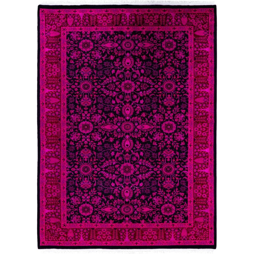 Fine Vibrance Pink 5 X 8 Hand Knotted Wool Indoor Area Rug price history on PriceWatchPro