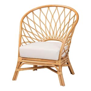 Emmeline Honey Rattan Accent Side Chair