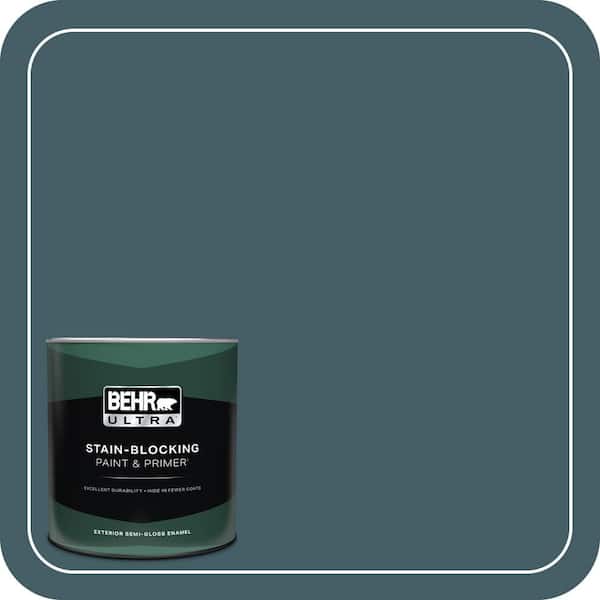 BEHR ULTRA 1 qt. #PPU13-19 Observatory Semi-Gloss Enamel Exterior Paint & Primer