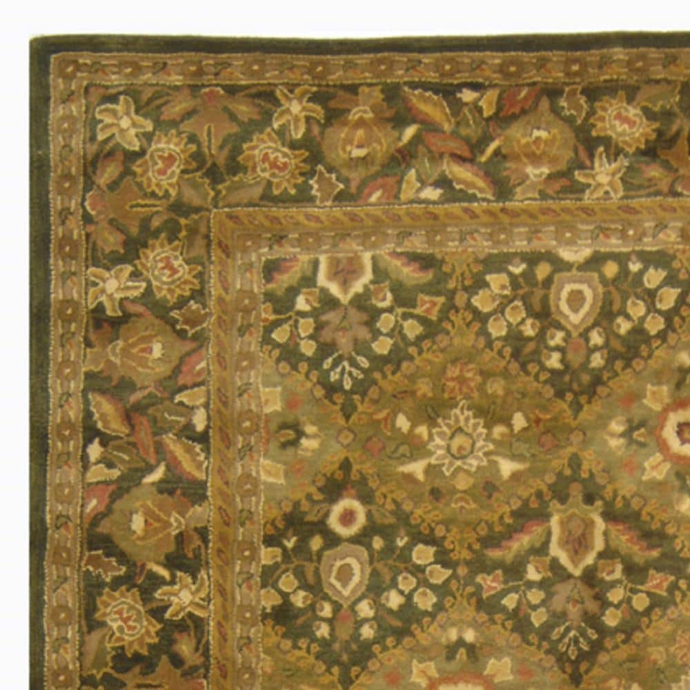 Olive Hand Tufted Wool Reversible Rug, 8'-3" x 11'