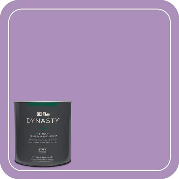 BEHR DYNASTY 1 qt. #650B-5 Garden Pansy Semi-Gloss Enamel Exterior Stain-Blocking Paint & Primer