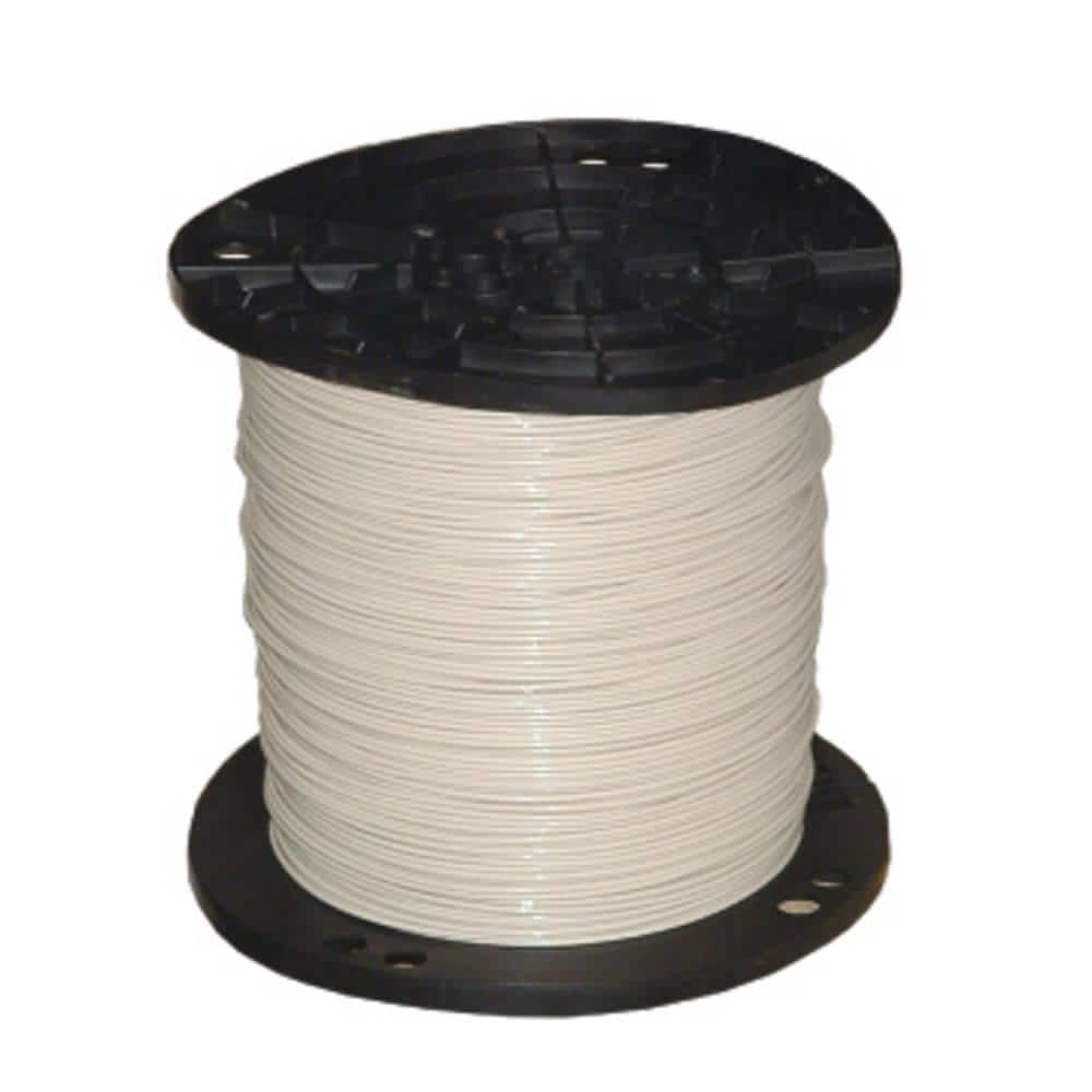 Southwire 2,500 ft. 10-Gauge White Stranded CU THHN Wire